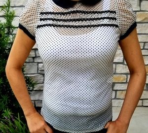 Zara Basic Boho Vintage Short Sleeves Top blusa